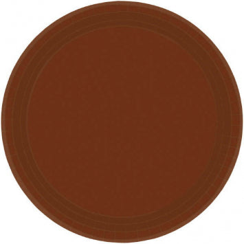 Chocolate Brown Paper Plates, 10 1/2" 20/CT