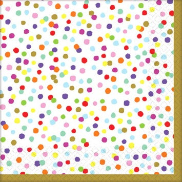 Rainbow Confetti Luncheon Napkin 36/ct