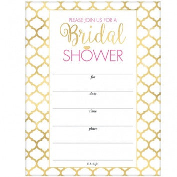 Bridal Shower Value Pack Invitations 6in x 4in 20/ct