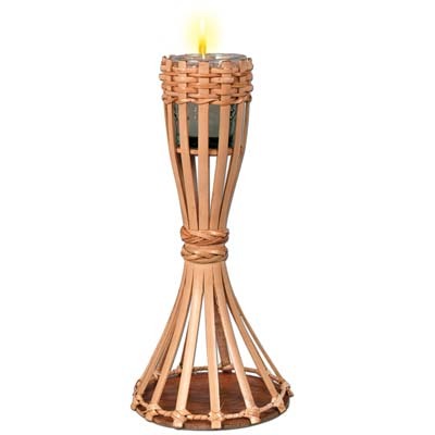 Tabletop Bamboo Torch With Candle 11.5in 1/ct