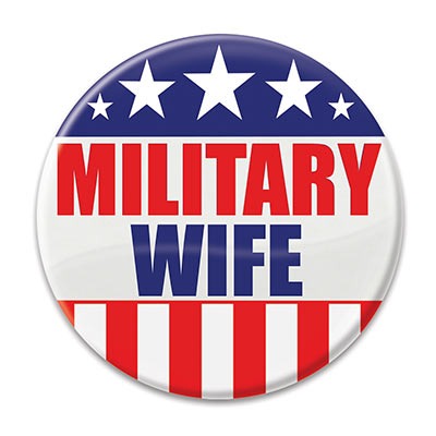 Military Wife Button 2in 1/ct
