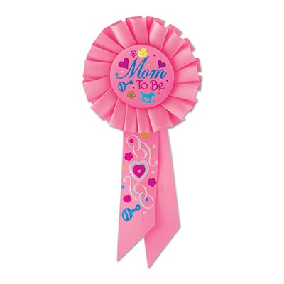 Mom To Be Rosette 3¼in x 6½in 1/ct