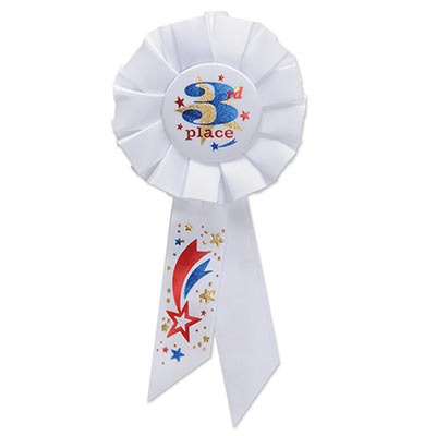 3rd Place Rosette 3¼in x 6½in 1/ct