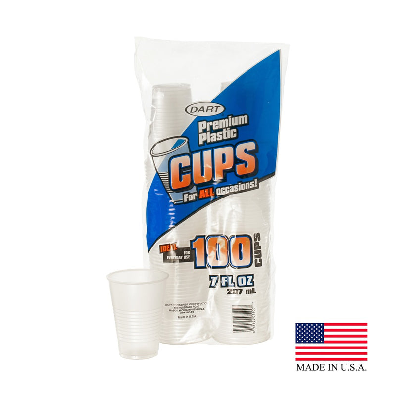 Premium Translucent Plastic Cold Cup 7oz 100/ct