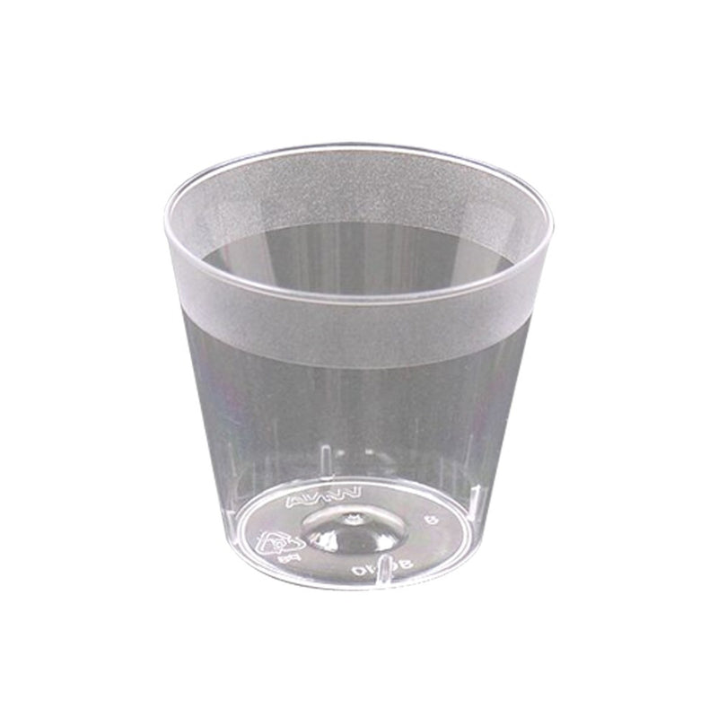 Clear Plastic Shot Glass 1oz 50/ct