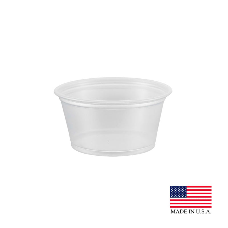 Clear Plastic Souffle Portion Cup 2oz 125/ct