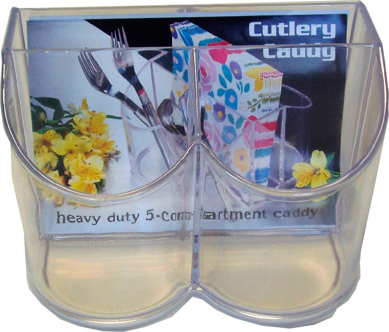 Sovereign Clear Plastic Cutlery Caddy