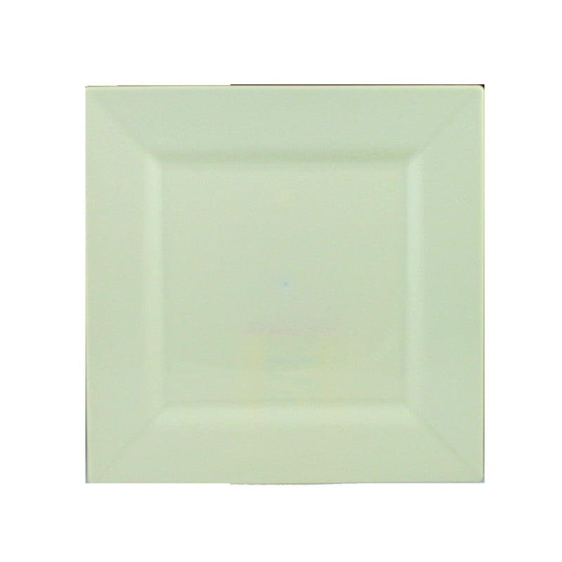 Simply Squared Beige Plastic Plate 8in 10/ct