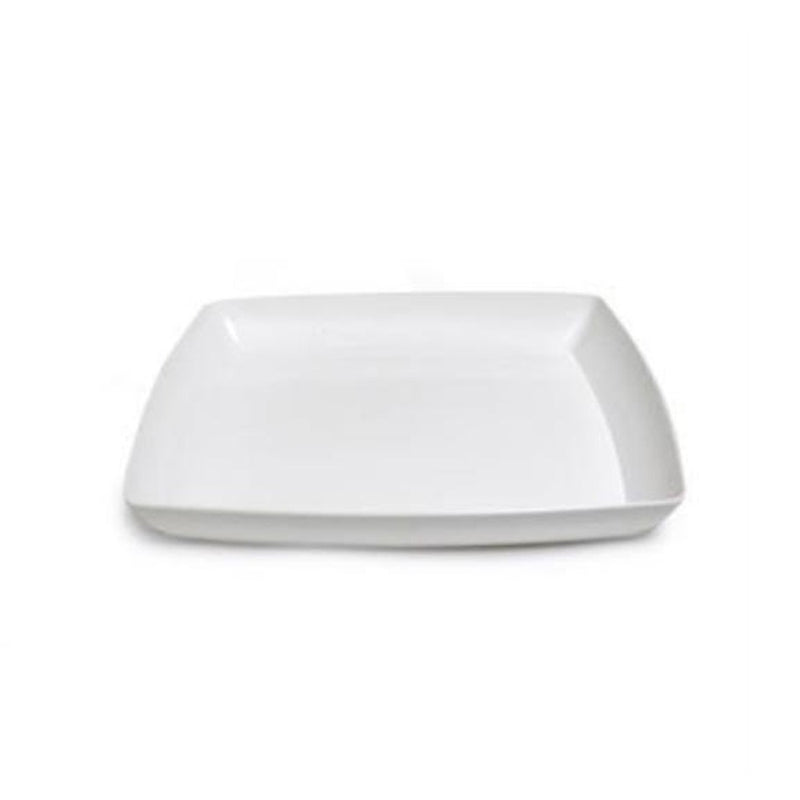 Simply Squared White Plastic Tray 12in