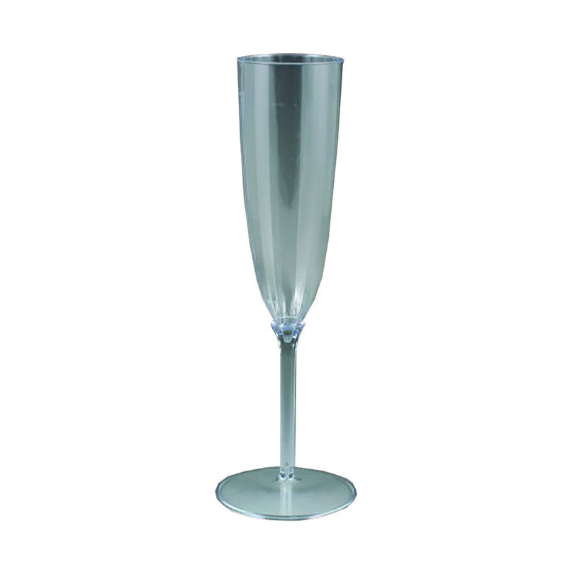 Lumiere Clear 1 piece Plastic Champagne Glass 5 oz 8/ct