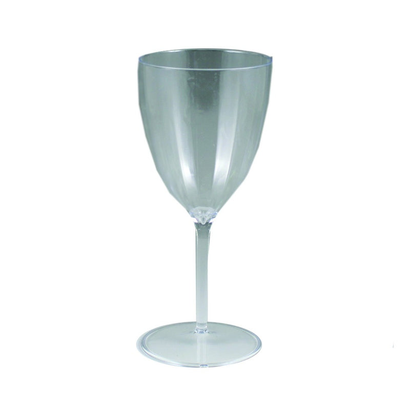 Lumiere Clear 1 Piece Plastic Wine Glass 8oz 8/ct