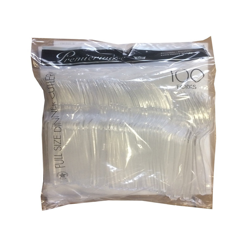 Clear Plastic Forks 100/ct