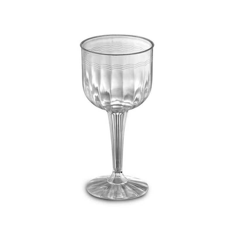 Resposables Clear Plastic Wine Goblet 8oz 8/ct