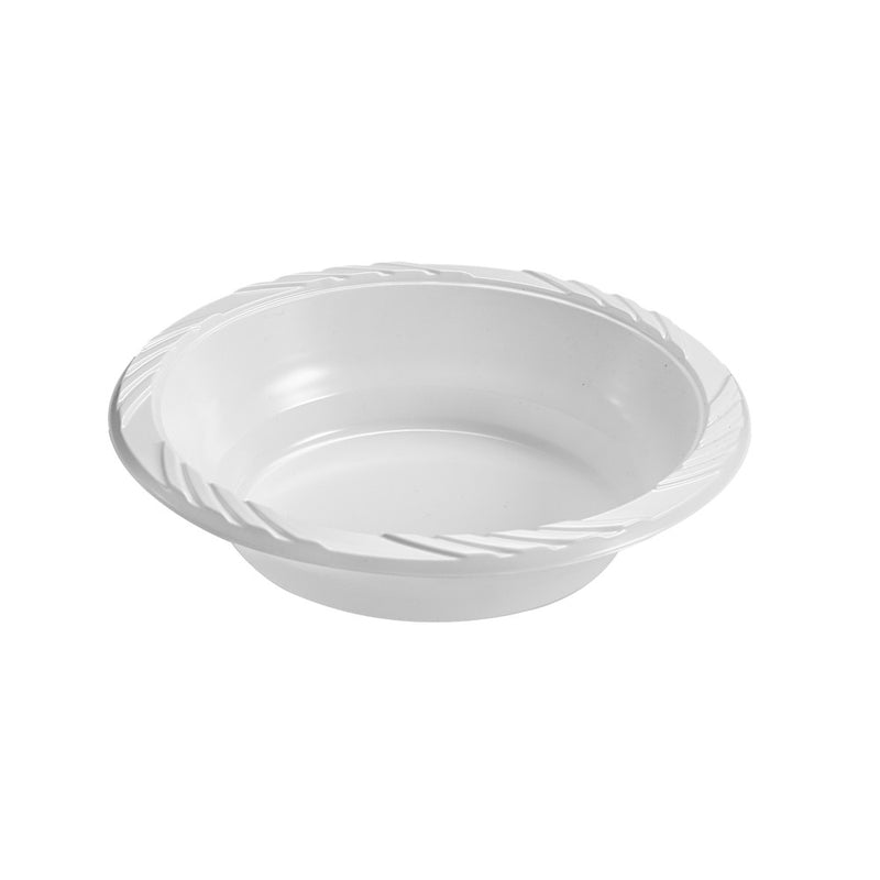 White Round Plastic Bowl 18oz