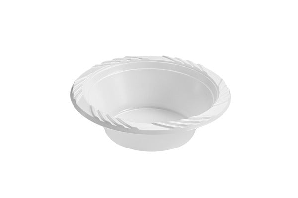 White Round Plastic Soup Bowl 12oz