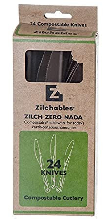 Zilchables Compostable Brown Cutlery Knife 24/ct