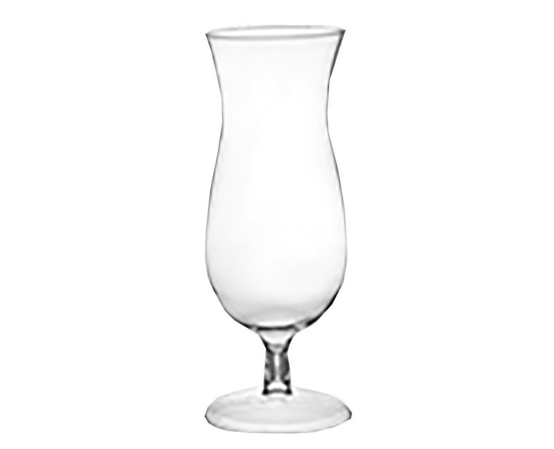 Clear Plastic Hurricane Glass 14oz 5/ct