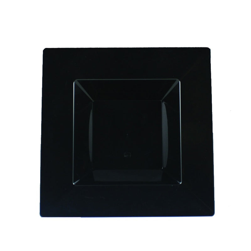 Simply Squared Black Plastic Bowl 12oz 10/ct