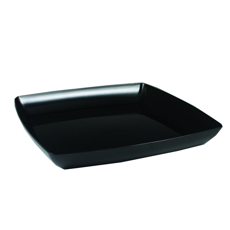 Simply Squared Black Plastic Tray 12in