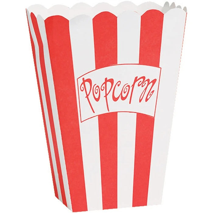 Popcorn Box Small 2.25in x 3.75in x 5.25in 8/ct