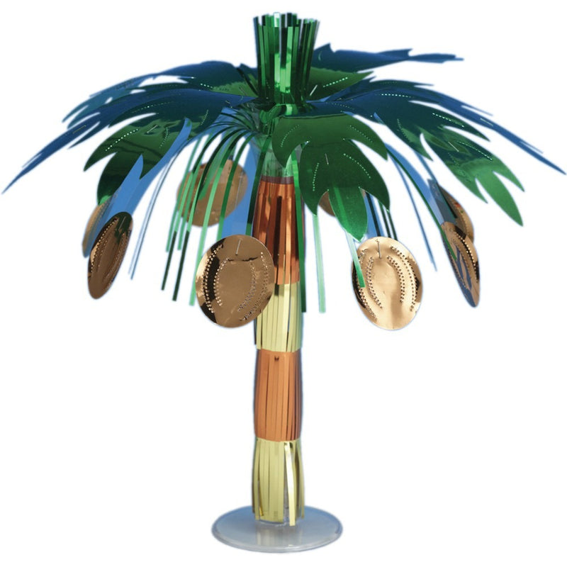 Coconut Tree Foil Centerpiece 10.5in 1/ct