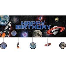 Space Blast Giant Banner 8.5in X 11.5in