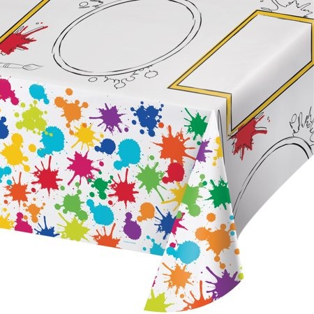 Art Party Activity Table Cover  54in x 96in