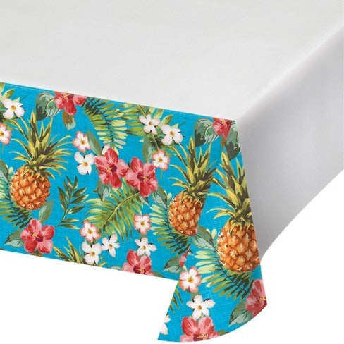 Aloha Plastic Tablecover 54in x 102in 1/ct