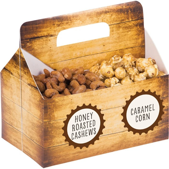 Cheers And Beers Snack Server Box W/Stickers 4.875in x 7.5in x 7in