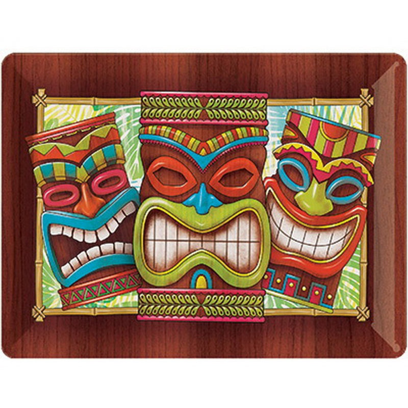 Tiki Time Plastic Tray 14in x 10in 1/ct