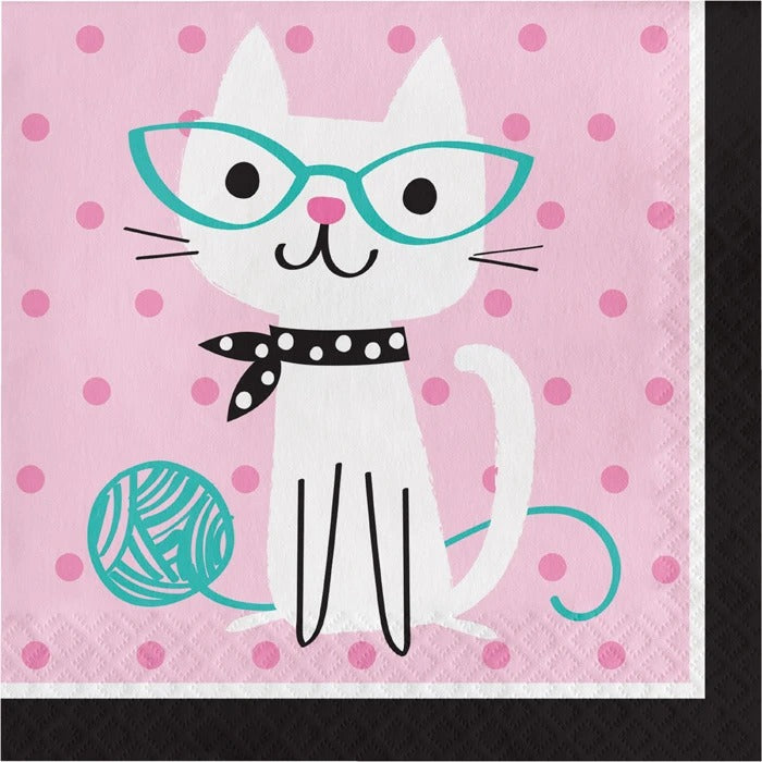 Purr-fect Party Luncheon Napkin 16/ct