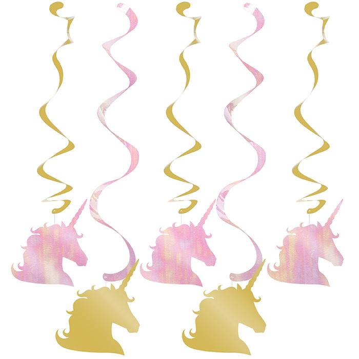 Unicorn Sparkle Dizzy Danglers 5/ct