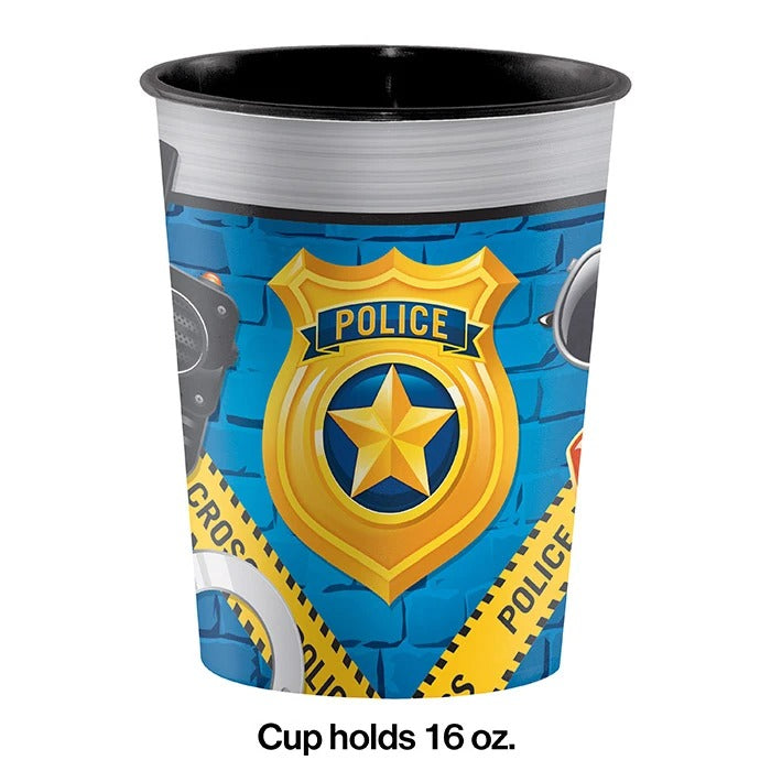 Police Party Favor Cup 16oz