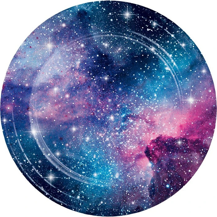 Galaxy Party 9in Dinner Plates 8/ct