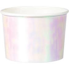 Iridescent Treat Cups 3.5in x 2.5in 6/ct