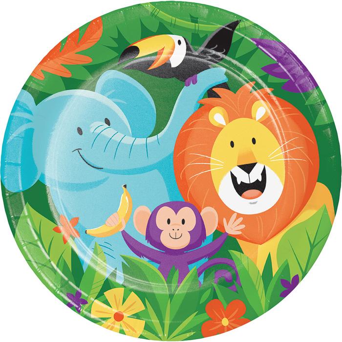 Jungle Safari 9in Dinner Plates 8/ct