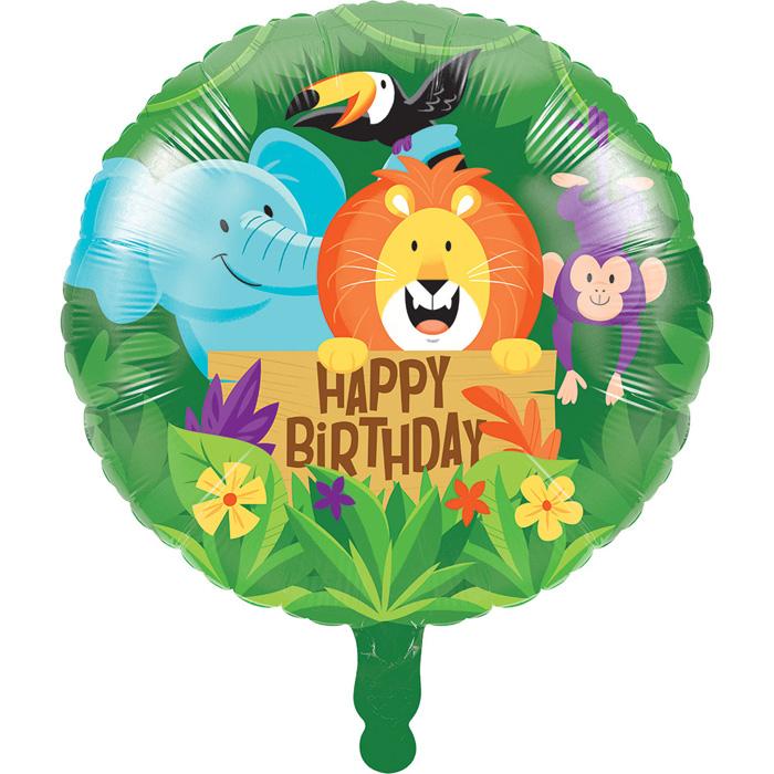 Jungle Safari 18in Foil Balloon