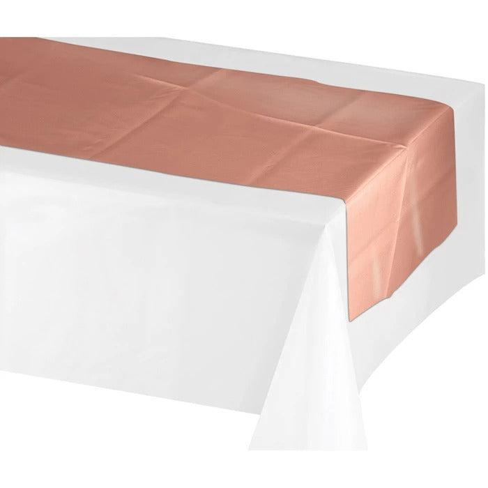 Rose' All Day Plastic Table Runner 14in x 84in 1/ct
