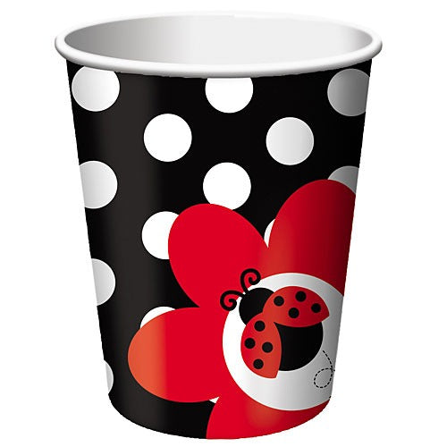 LadyBug Fancy 9oz Paper Cups 8/ct