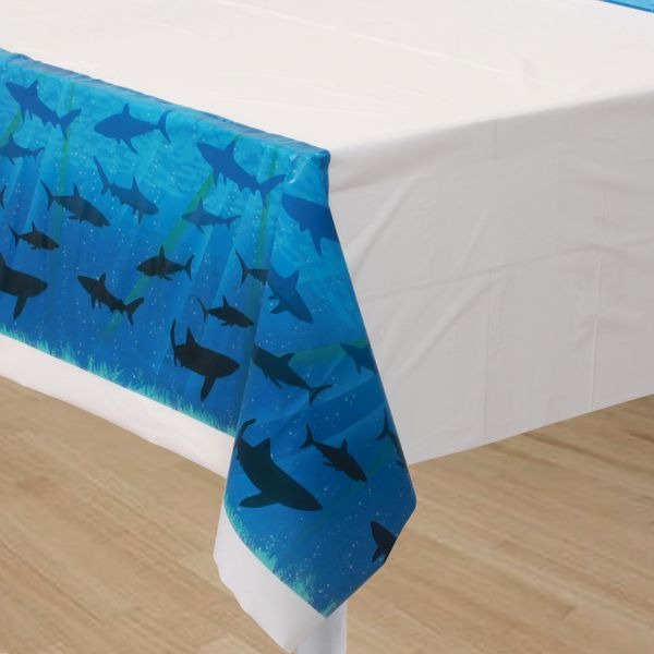 Shark Splash Table Cover 54in x 108in