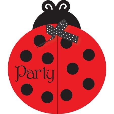 Ladybug Fancy Invitations 8/ct
