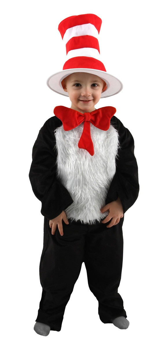 Dr. Seuss The Cat In The Hat Deluxe Costume Toddler 2T-4T