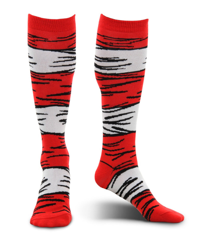 Dr. Seuss The Cat in the Hat Costume Socks Adult