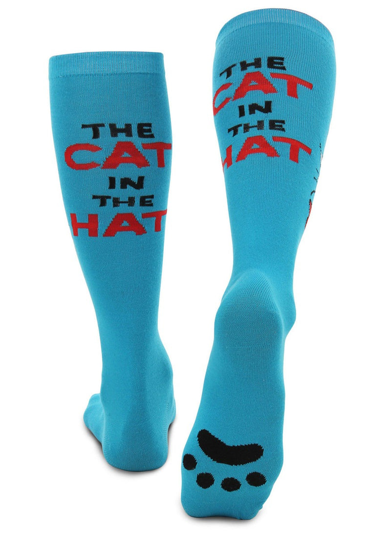 Dr. Seuss The Cat In The Hat Paws Knee High Costume Socks