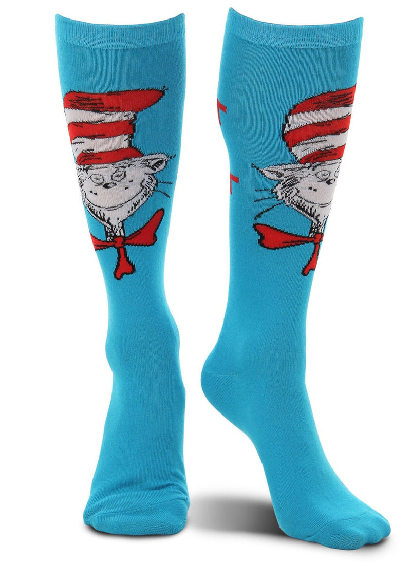 Dr. Seuss The Cat In The Hat Paws Knee High Costume Socks