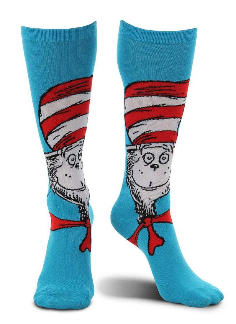 Dr. Seuss The Cat In The Hat Knee High Costume Socks