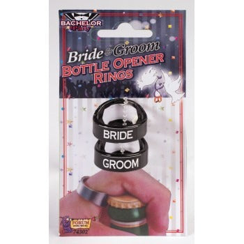Bride And Groom Bottle Rings Set 2/ct