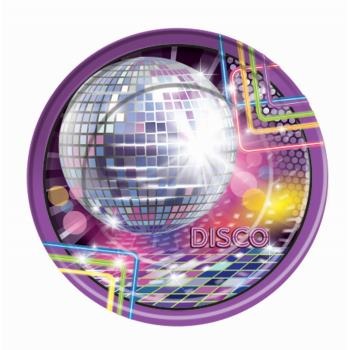 Disco Party Dinner Plates 9in 8/ct
