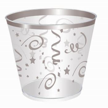 SLVR CONFETTI SHOT GLASS 2OZ 12/ct