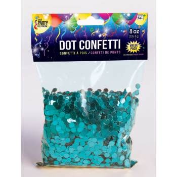 Teal Dot Confetti 8oz